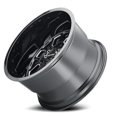 Mayhem Offroad Wheels Cogent 8107 GB 17x9 Milled Spokes Gloss Black -12 Off Set 5 Lug 4.53 BSM 87.1 Bore Cast Aluminum