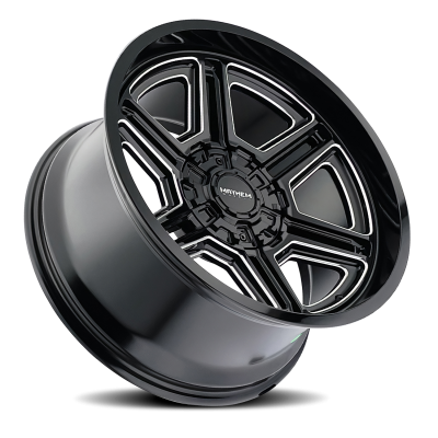 Mayhem Offroad Wheels Hermosa 8113 BM 20x12 Milled Black -44 Off Set 5 Lug 4.77 BSM 87 Bore Cast Aluminum