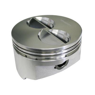 Pro Max Pistons; Chevy 262-400 2618 Forged 4-Valve Relief 23 Degree Flat Top -5.0cc Howards Cams 840442405