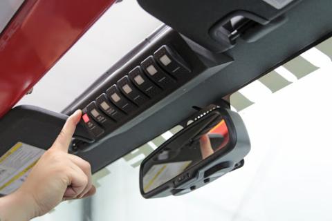 BantamX w/ Red LED Switch panel for JK 2007-2008