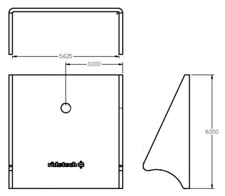 Weld-On Rear Lower Air Spring Bracket For 3 Inch Axle Housing Uncoated Ridetech
