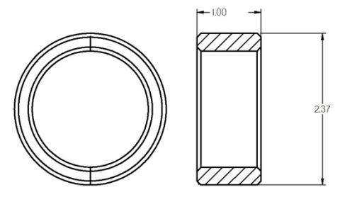 Threaded Ball Joint Ring For Mustang II Ridetech