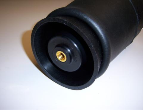 Firestone 9000 Tapered Rolling Sleeve Air Spring 5 Inch Diameter W/ 1/4 Inch NPT Port Length Is 4.5 Inch Minimum 9 -9.5 Inch Ride Height And 12 Inch Maximum Load Capacity Is 1500 LbsAt 100 Psi Ridetech