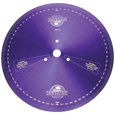 Degree Wheel; Aluminum 14.000 Howards Cams 92115