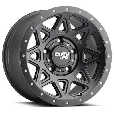 Dirty Life Race Wheels Theory 9305 Satin Black 20X9 5-127 0Mm 78.1Mm