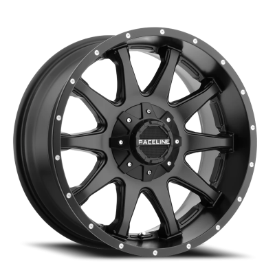 Aluminum Wheels 17x9 Shift 930B Black 0 Offset 5 on 127/5 on 135 Bolt Pattern 87.1 Bore Raceline