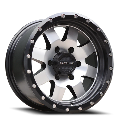 Aluminum Wheels 20x9 Defender 935M Machined Face Black Multi Spoke 18 Offset 5 on 127 Bolt Pattern 83.82 Bore Raceline