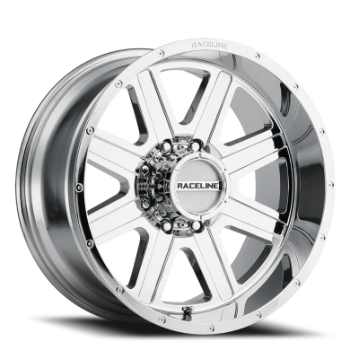 Aluminum Wheels 17x9 Hostage 940C Chrome 0 Offset 5 on 127 Bolt Pattern 78.1 Bore Raceline