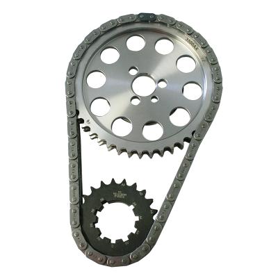 Double Roller Timing Chain Set; Chevy 9-Keyway Howards Cams 94302
