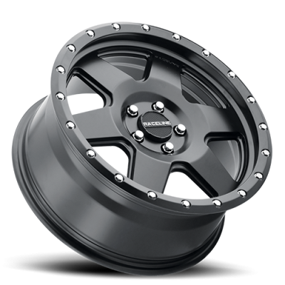 Aluminum Wheels 17x8 Boost 946B Satin Black 6 Spoke 35 Offset 5 on 108 Bolt Pattern 72.62 Bore Raceline