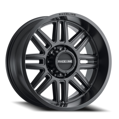 Aluminum Wheels 17x9 Split 948B Satin Black -12 Offset 5 on 127 Bolt Pattern 78.1 Bore Raceline