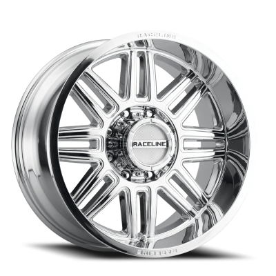 Aluminum Wheels 20x12 Split 948C Chrome -44 Offset 8 on 165.1 Bolt Pattern 125.2 Bore Raceline