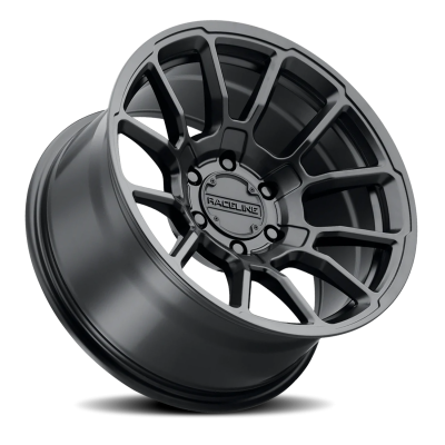 Aluminum Wheels 17x9 Gauge 950B Satin Black Multi Spoke -12 Offset 5 on 127 Bolt Pattern 78.1 Bore Raceline