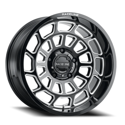 Aluminum Wheels 22x10 Warp 955M Milled Gloss Black -19 Offset 6 on 135 Bolt Pattern 87.1 Bore Raceline