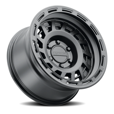 Aluminum Wheels 18x9 Halo 957B Satin Black -12 Offset 6 on 139.7 Bolt Pattern 106.1 Bore Raceline