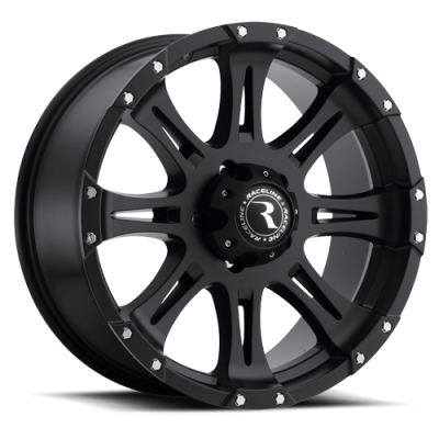 Aluminum Wheels 17x9 Raptor 981 Matte Black 0 Offset 5 on 127 Bolt Pattern 78.3 Bore Raceline