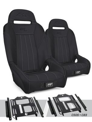 GT/S.E. Suspension Seats Kit for Polaris RZR 570 800 900 Pair Black PRP Seats