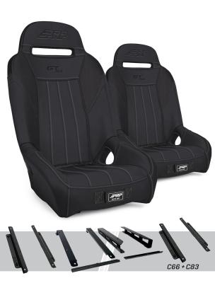 GT/S.E. Suspension Seats Kit for Honda Talon Pair Black PRP Seats