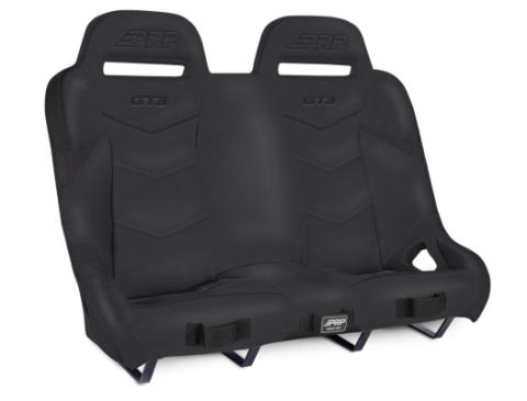 GT3 Quick Release Rear Suspension Bench Seat for Polaris RZR PRO XP4 PRO R4 Turbo R4 Black PRP Seats