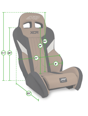 XCR Suspension Seat Black PRP Seats