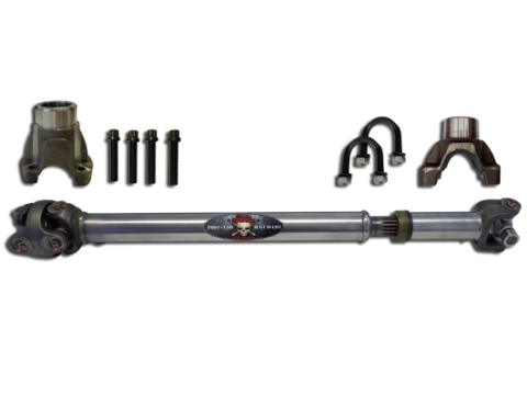 JL Rear 1310 Solid CV Driveshaft 4 Door (Sport - Sahara) Pinion Yoke Style Adams Driveshaft