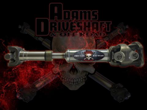 Adams Driveshaft Jeep TJ Rubicon Rear 1350 CV Driveshaft Extreme Duty Series