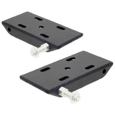 HD Leaf Spring Plates For Use w/2 1/2 Inch Springs 87-95 Wrangler YJ Front Includes Replaceable Sway Bar Mounts Pair RockJock 4x4