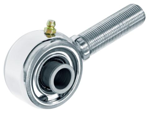 Johnny Joint Rod End 2 Inch Polished Stainless Steel Narrow 3/4 Inch-16 RH Threads 1.800 Inch x .625 Inch Ball RockJock 4X4