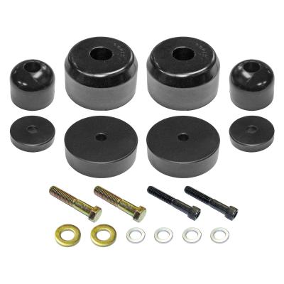 Bump Stop Kit 97-06 Wrangler TJ/LJ/XJ/MJ Front Includes Polyurethane Bump Stops Aluminum Spacers Hardware RockJock 4x4