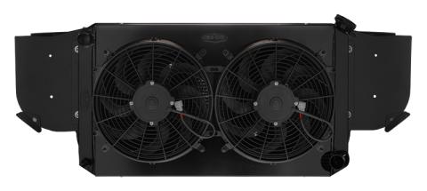 67-69 Camaro LS Swap Radiator Support Module Kit Black Cold Case Radiator