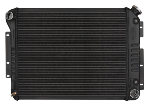 67-69 Camaro Small Block Automatic Aluminum Performance Radiator Black Night Rider Series Cold Case Radiators