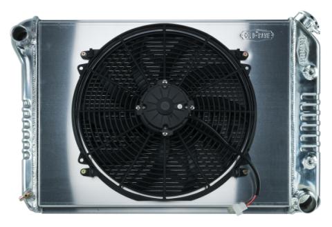 68-79 Nova BB Aluminum Performance Radiator And 16 Inch Fan Kit AT Cold Case Radiators