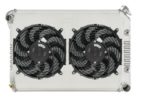 68-79 Nova Big Block Dual 12 Inch Fans Automatic Trans Cold Case Radiators