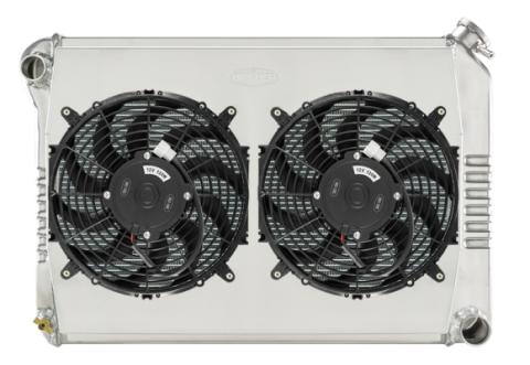 68-79 Nova Big Block Dual 12 Inch Fans Manual Trans Cold Case Radiators