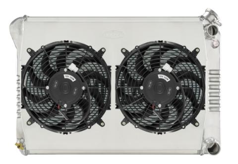 68-79 Nova LS Swap Radiator Kit With Dual 12 Inch Fans Cold Case Radiators
