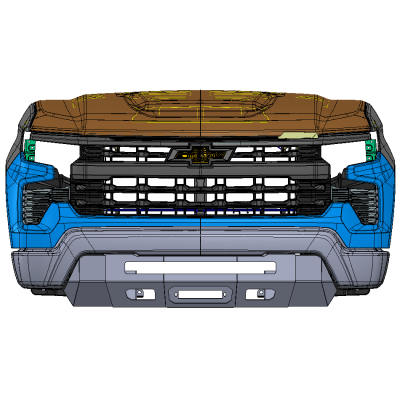 22-24 Chevrolet Silverado 1500 Prolite Front Bumper Chassis Unlimited