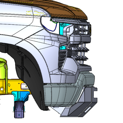 22-24 Chevrolet Silverado 1500 Prolite Front Bumper Chassis Unlimited