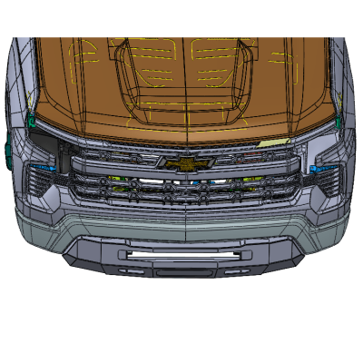 22-24 Chevrolet Silverado 1500 Prolite Front Bumper Chassis Unlimited