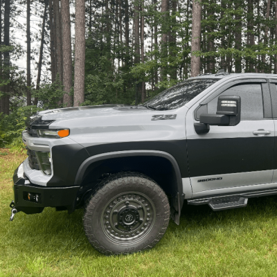 24-Present Chevrolet Silverado 2500/3500 Octane Series Front Winch Bumper Yes Parking Sensors Chassis Unlimited