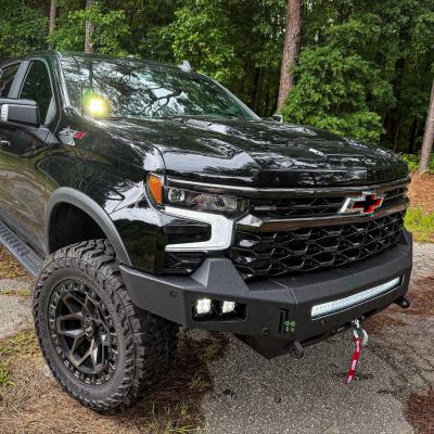 23-25 Chevrolet 1500 ZR2 Octane Front Winch Bumper No Parking Sensors Chassis Unlimited