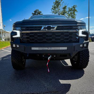 23-25 Chevrolet 1500 ZR2 Octane Front Winch Bumper No Parking Sensors Chassis Unlimited