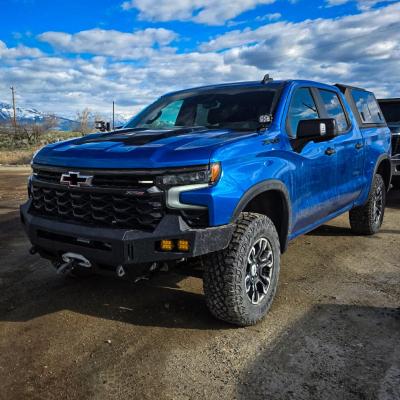 23-25 Chevrolet 1500 ZR2 Octane Front Winch Bumper No Parking Sensors Chassis Unlimited