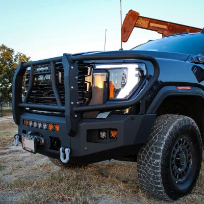24-Present GMC Sierra 2500/3500 Attitude Front Winch Bumper W/ Guard No Parking Sensors Chassis Unlimited