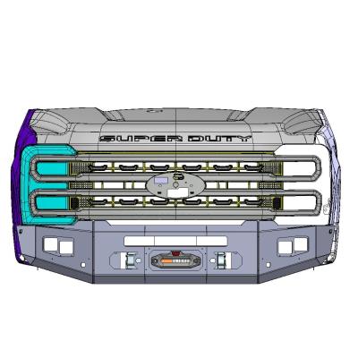 23-Present Ford Superduty F250/F350 Attitude Series Front Winch Bumper Yes Parking Sensors Chassis Unlimited