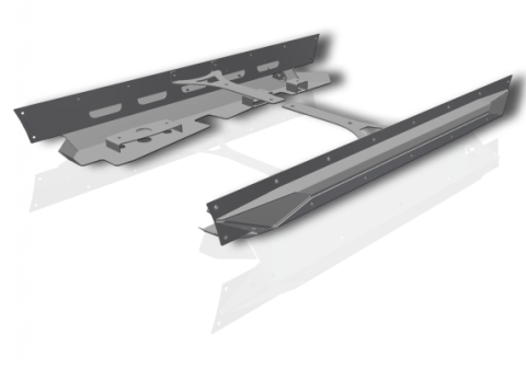 Mini Boatside Rocker Guard 5 5 Inch Stretch Pyro Series Jeep Wrangler YJ/TJ/LJ CrawlTek