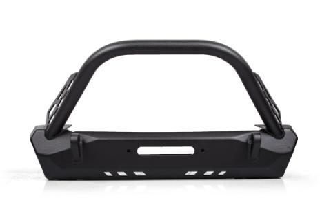 Jeep Stubby Front Bumper with Flat Top Stinger Pyro Series ForJeep Wrangler 76-86 CJ 87-06 YJ/TJ CrawlTek