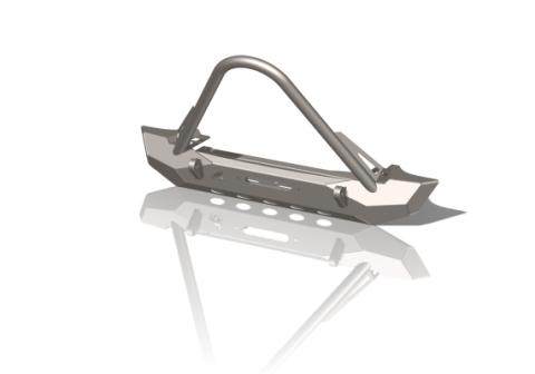 Jeep Mid-Width Front Bumper With Stinger Pyro Series For 76-86 CJ 87-06 YJ/TJ CrawlTek