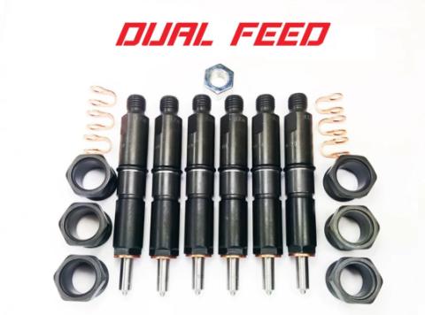 94-98 5.9L 12V Custom Dual Feed Injector Set - Dynomite Diesel