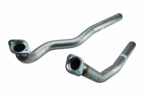 Exhaust Manifold Down Pipe 64-81 Chevy Small Block 2 Bolt Hardware Not Incl Natural 409 Stainless Steel Pypes Exhaust