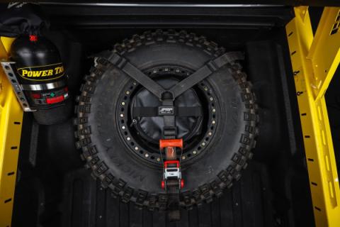 Spare Tire Storage Bag 8.5 x 13 Inch Black Vinyl Coated Nylon PRP Seats